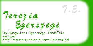 terezia egerszegi business card